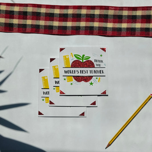 Elegant Best Teacher Ever Card