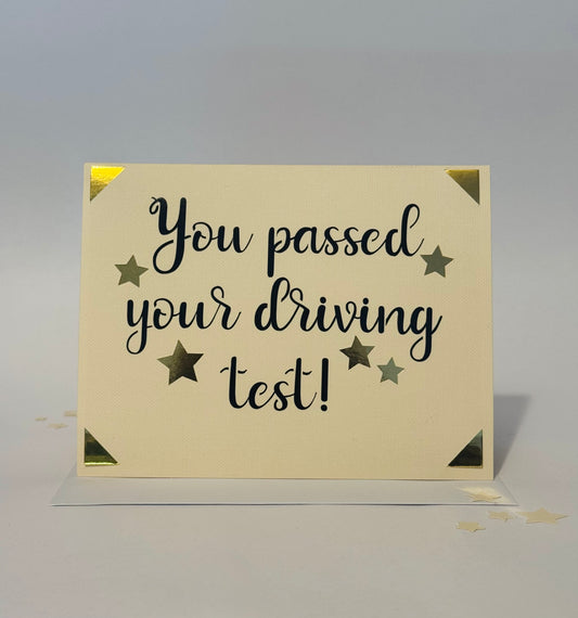 You Passed Your Driving Test Card