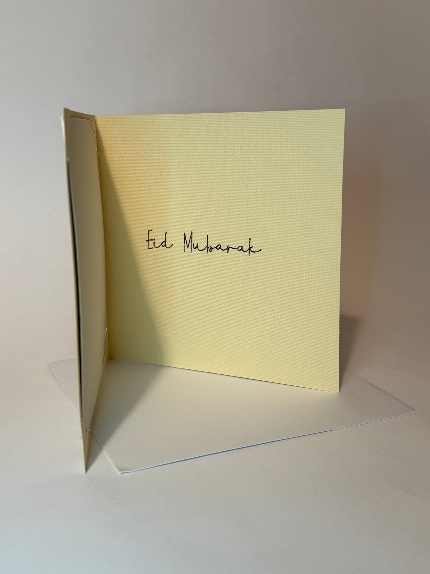 Elegant Gold Eid Mubarak Card