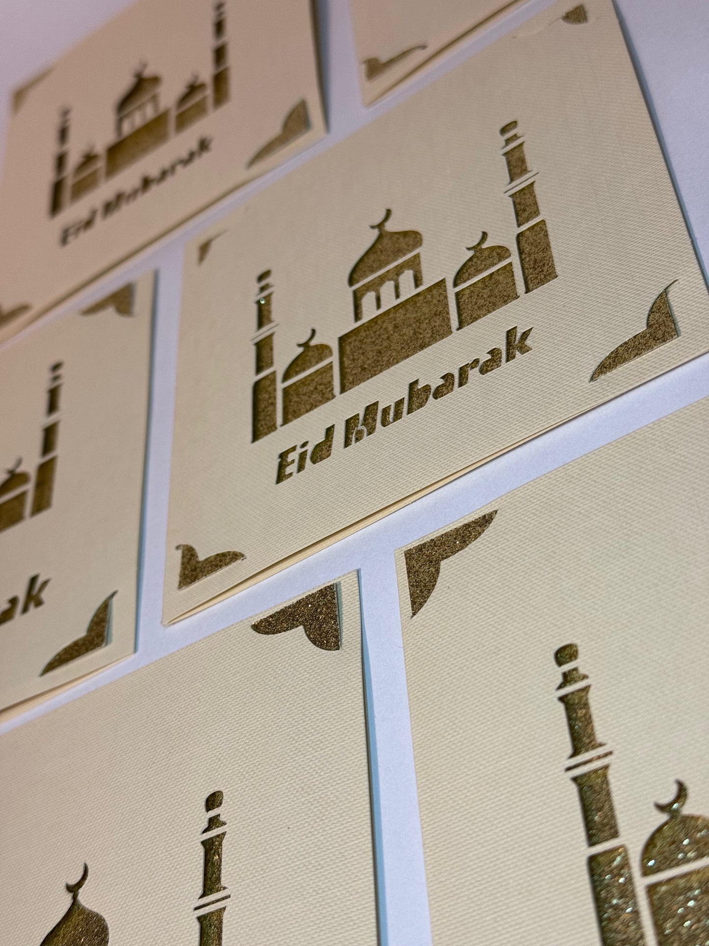 Elegant Gold Eid Mubarak Card