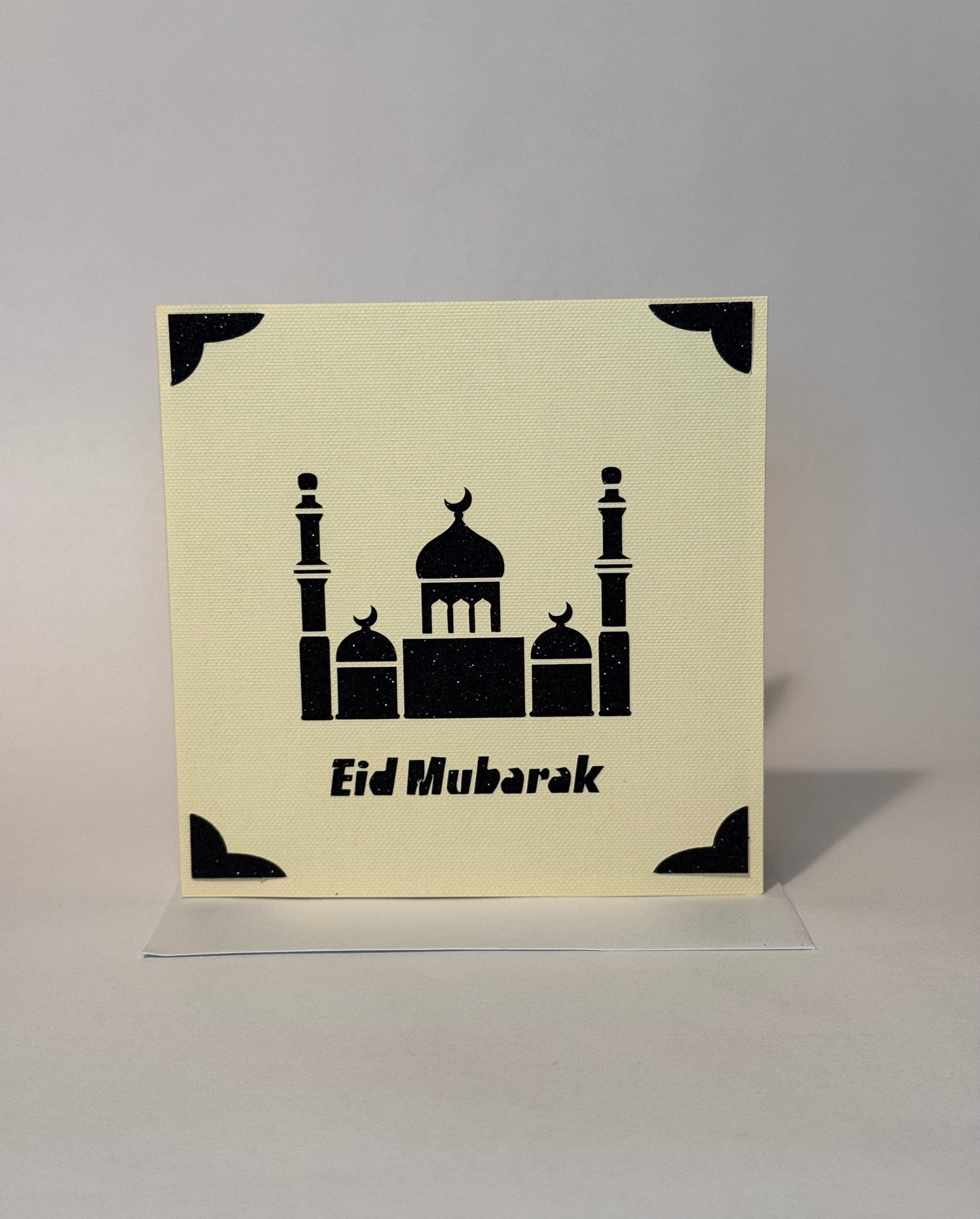 Elegant Gold Eid Mubarak Card