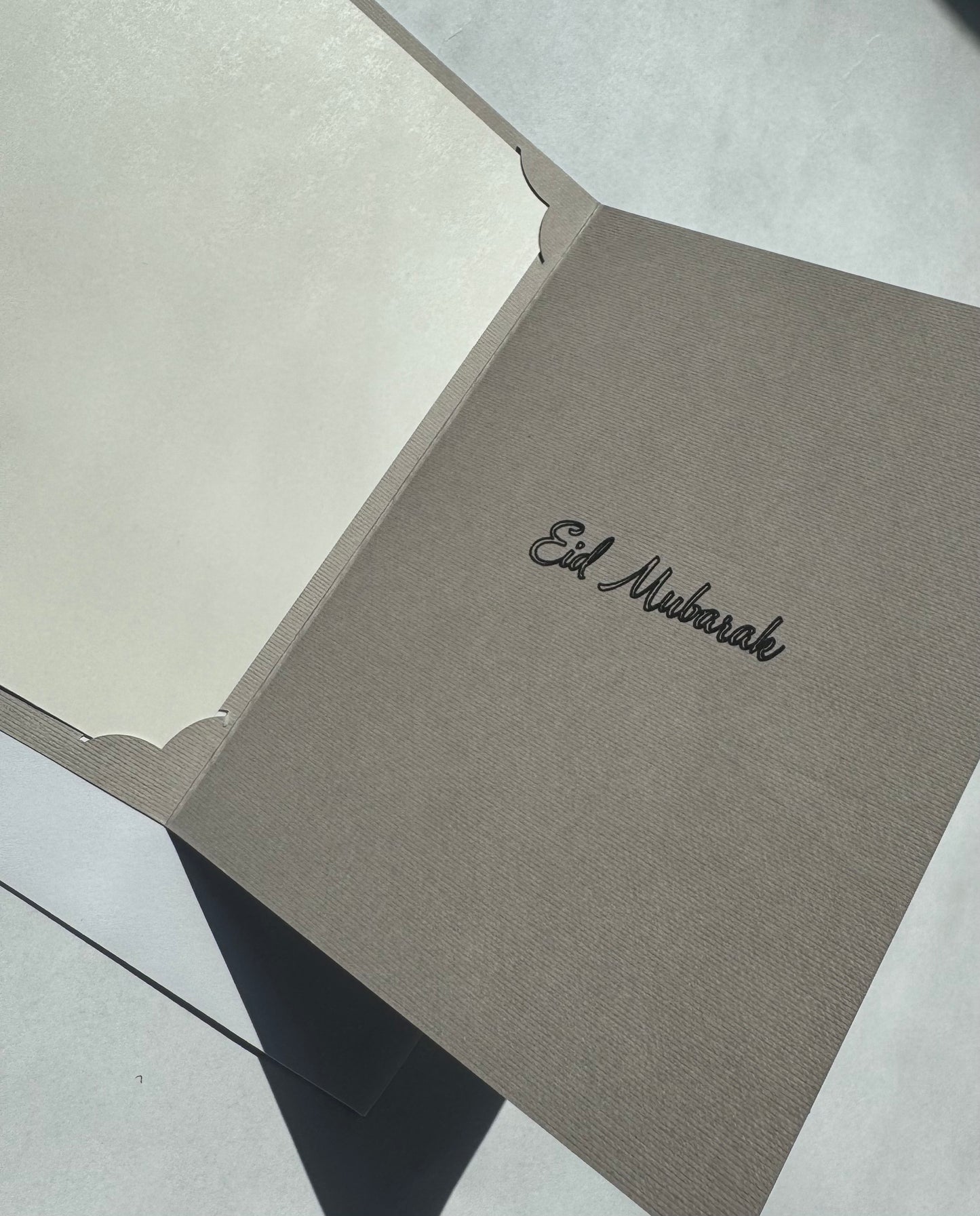 Earth-Toned Eid Mubarak Card