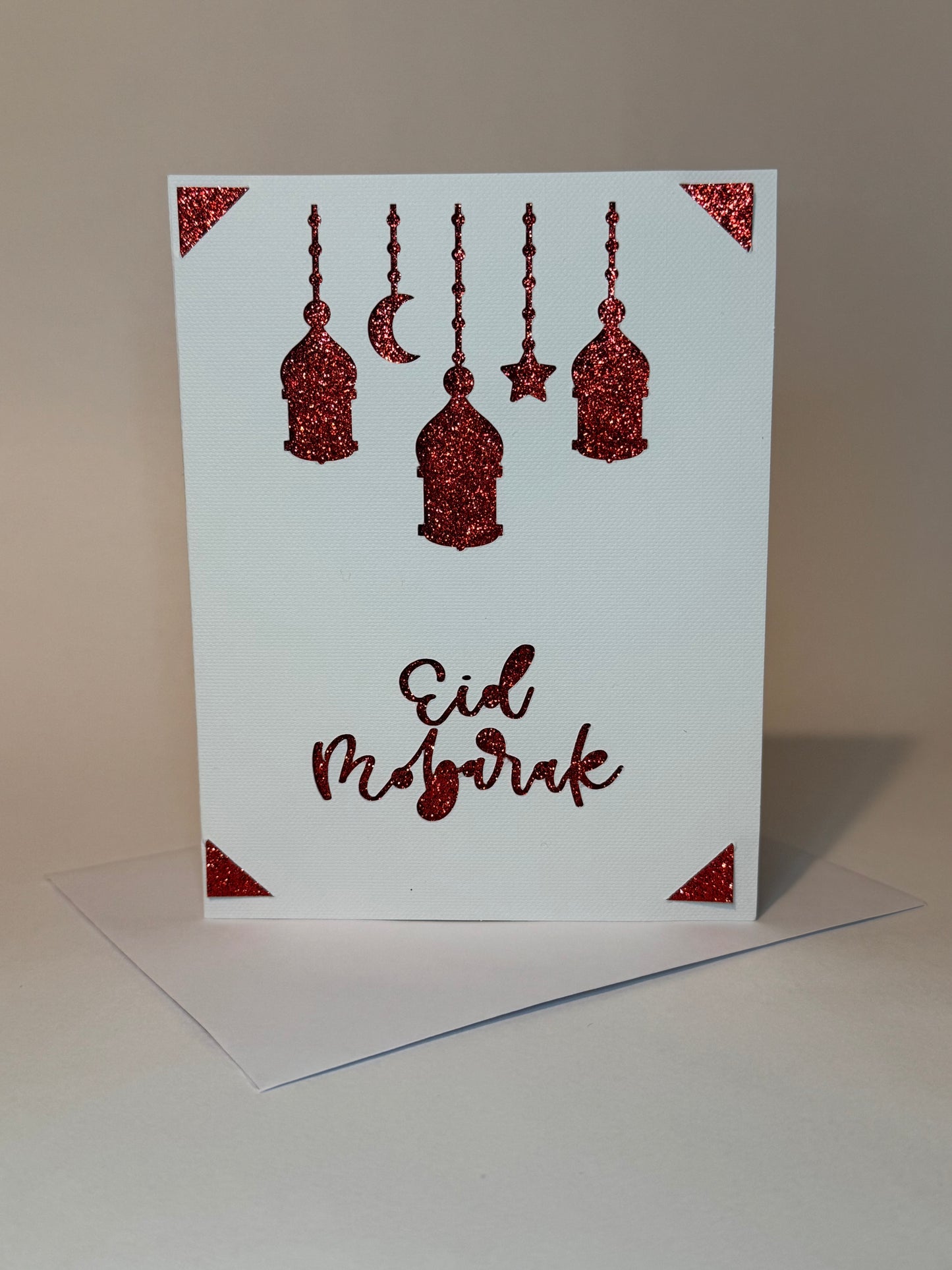 Glitter Eid Mubarak card