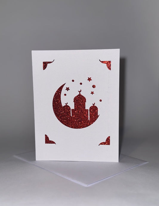 Simple Sparkle Eid Mubarak Card