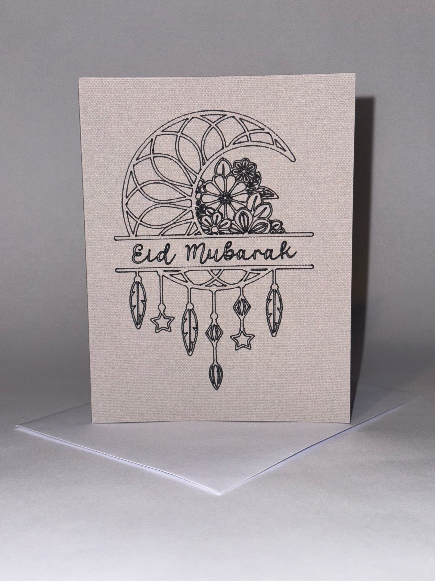Simple Elegant Eid Mubarak Card
