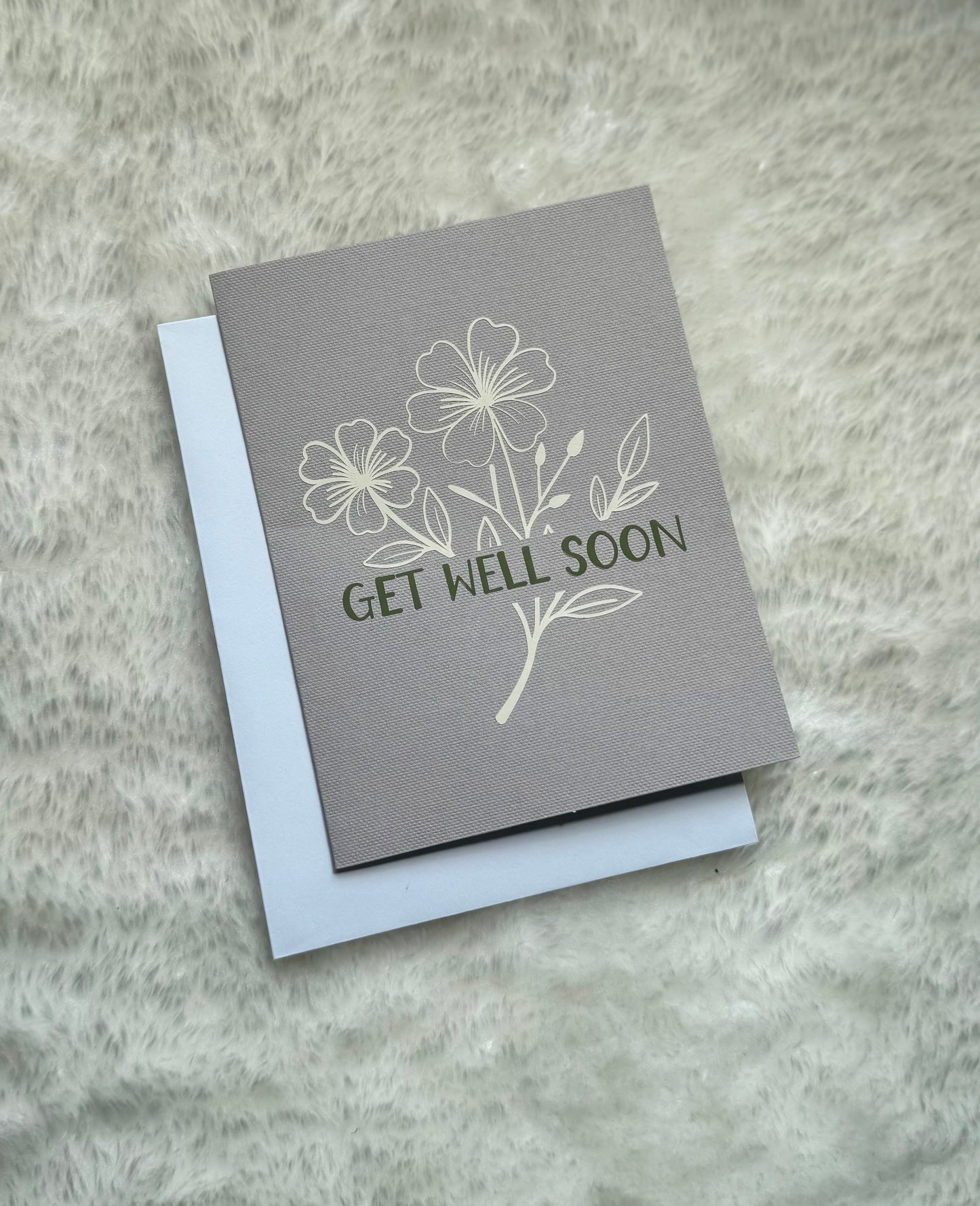 Earth toned ‘Get Well Soon’ Greeting Card