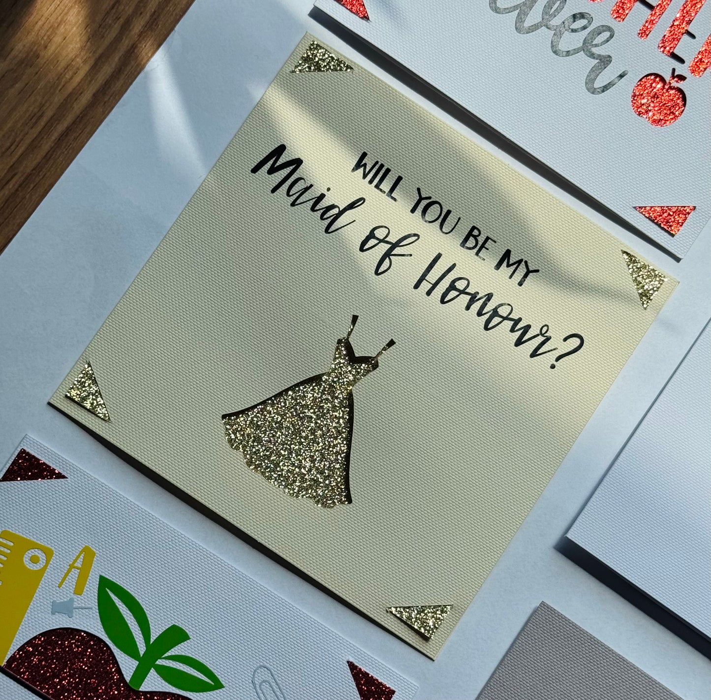 Elegant Maid of Honour Card