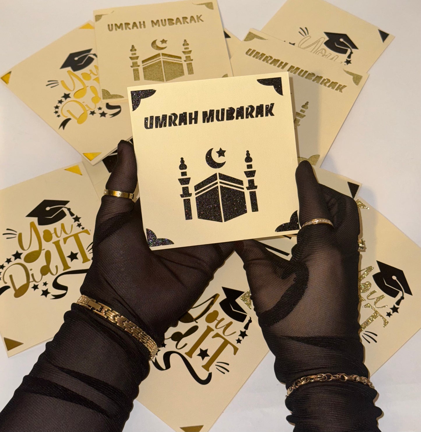 Elegant Umrah Mubarak Card