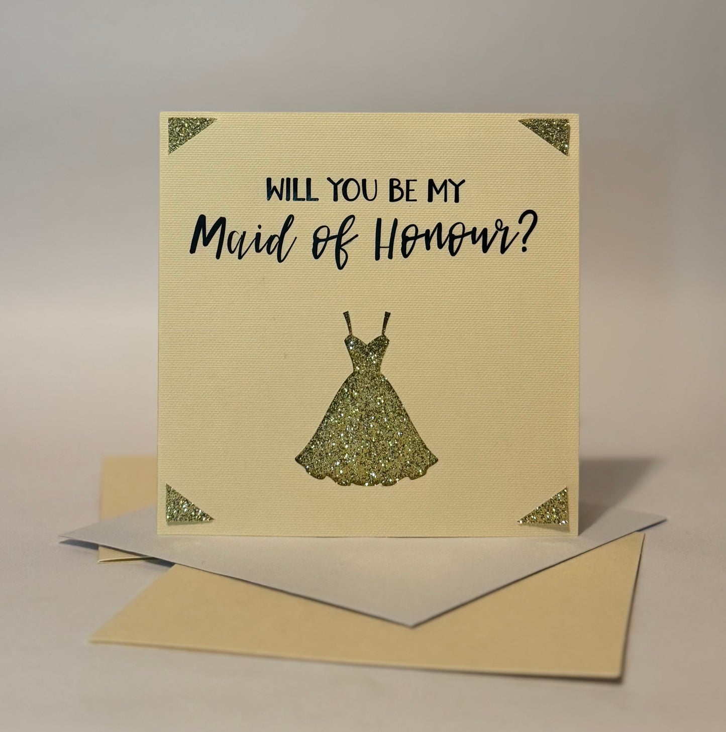 Elegant Maid of Honour Card
