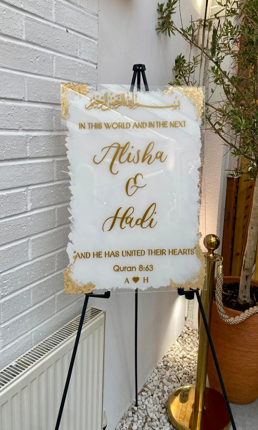 A2 Wedding Acrylic Sign