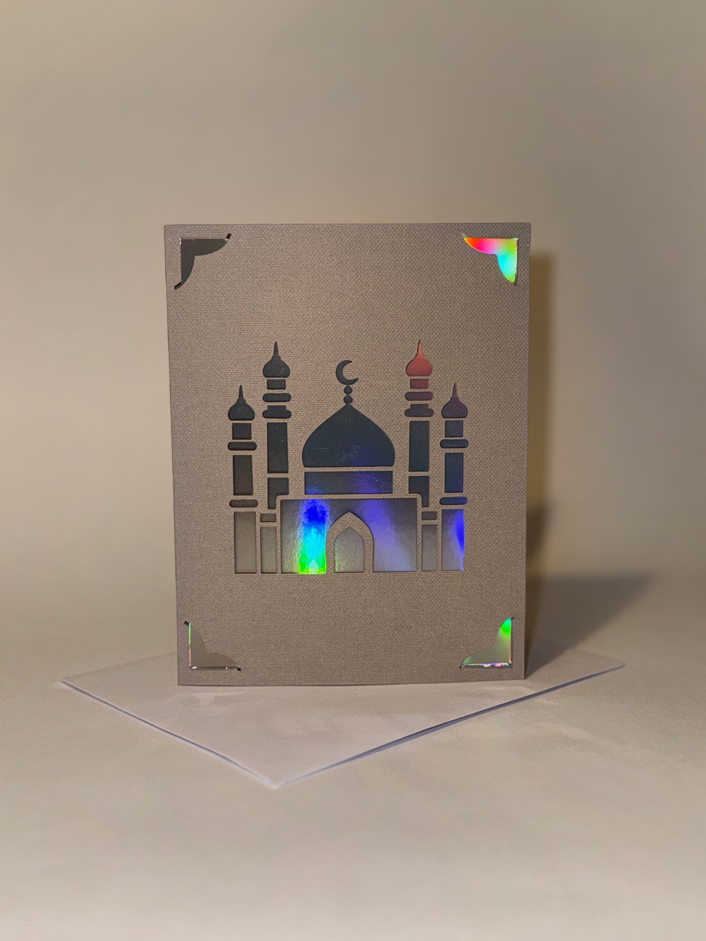 Earth-Toned Eid Mubarak Card