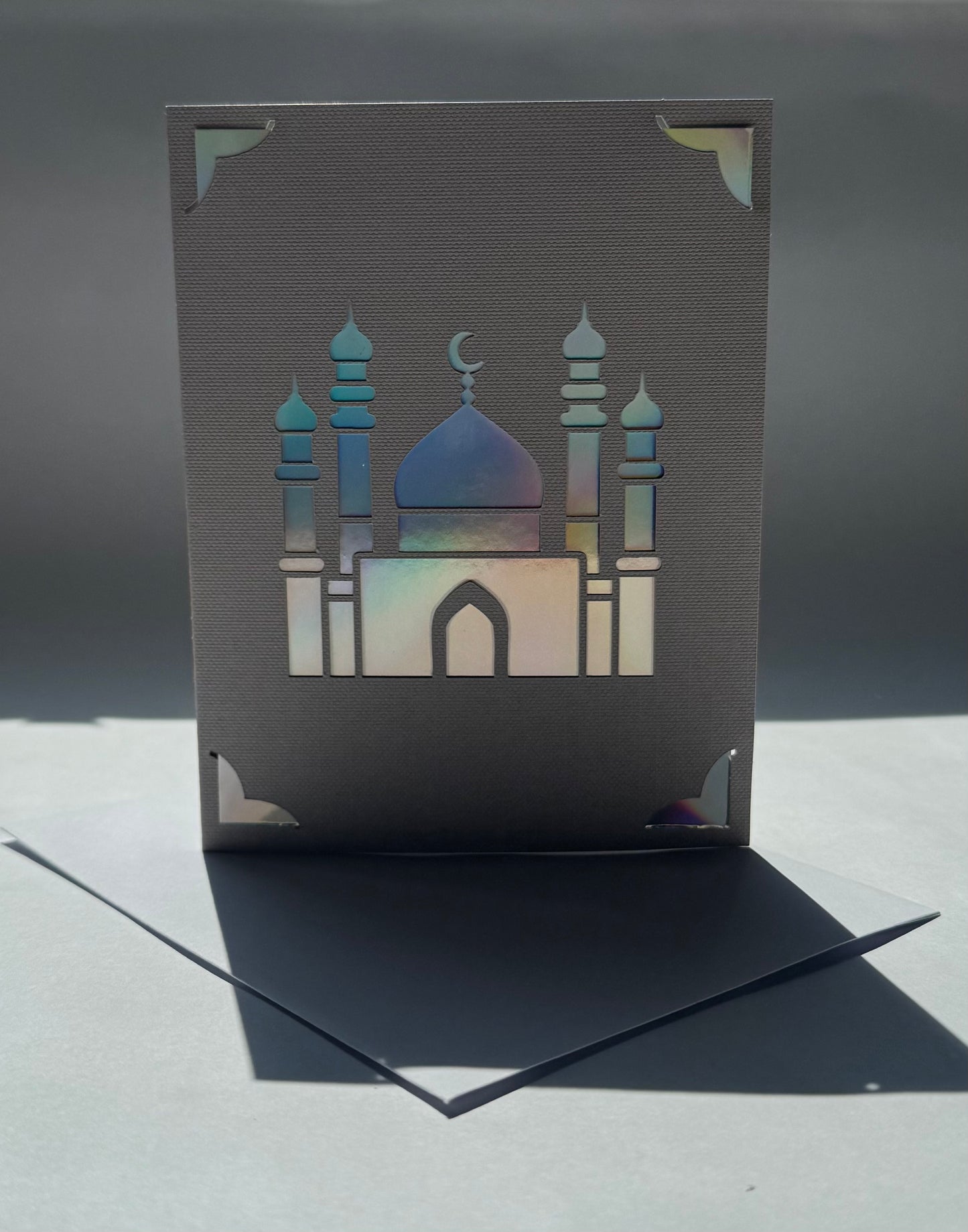 Earth-Toned Eid Mubarak Card