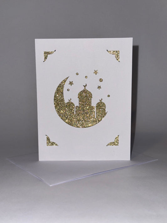 Simple Sparkle Eid Mubarak Card