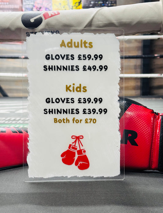 A4 Business Price List