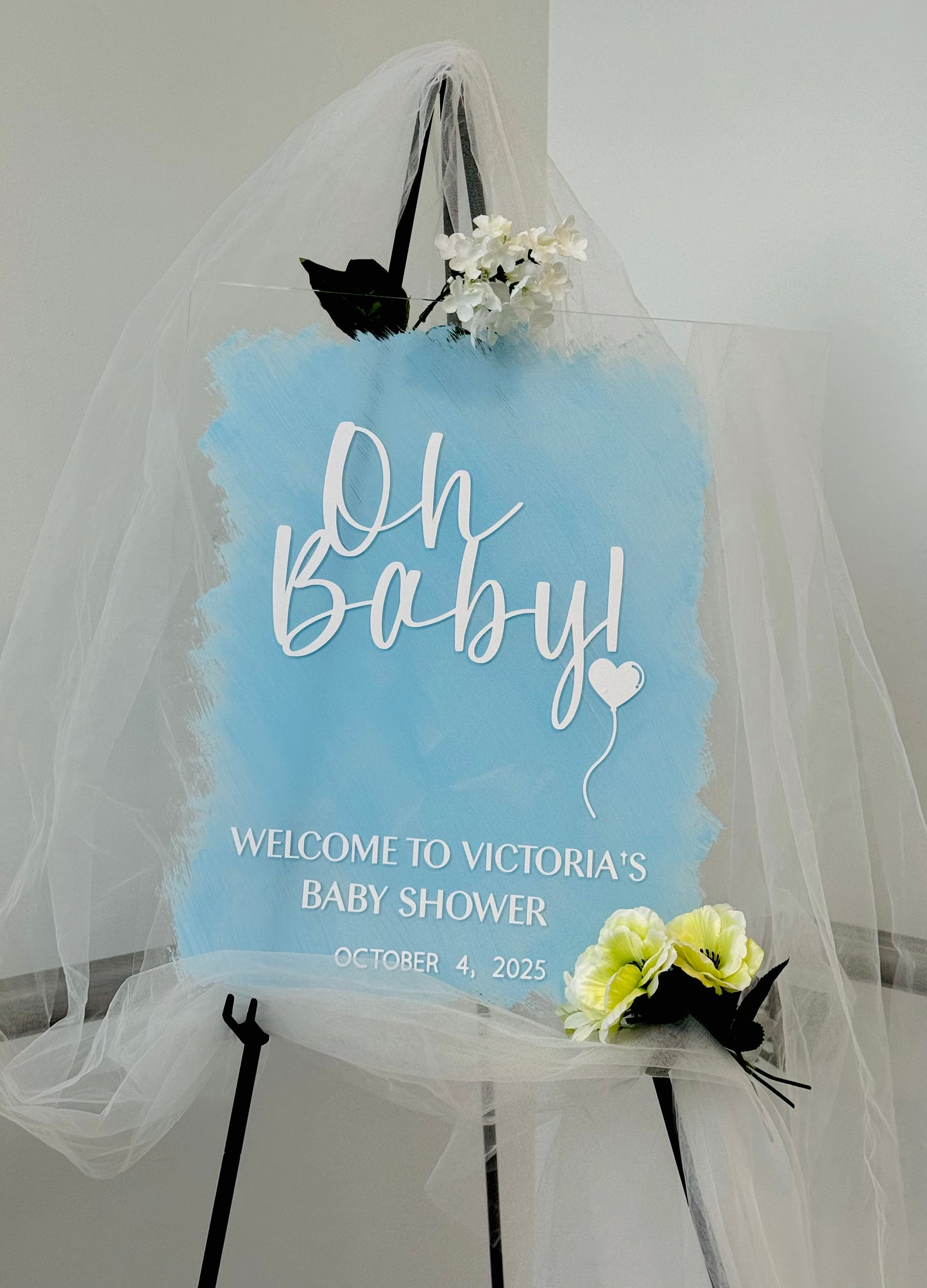 A3 Baby Shower Acrylic Sign