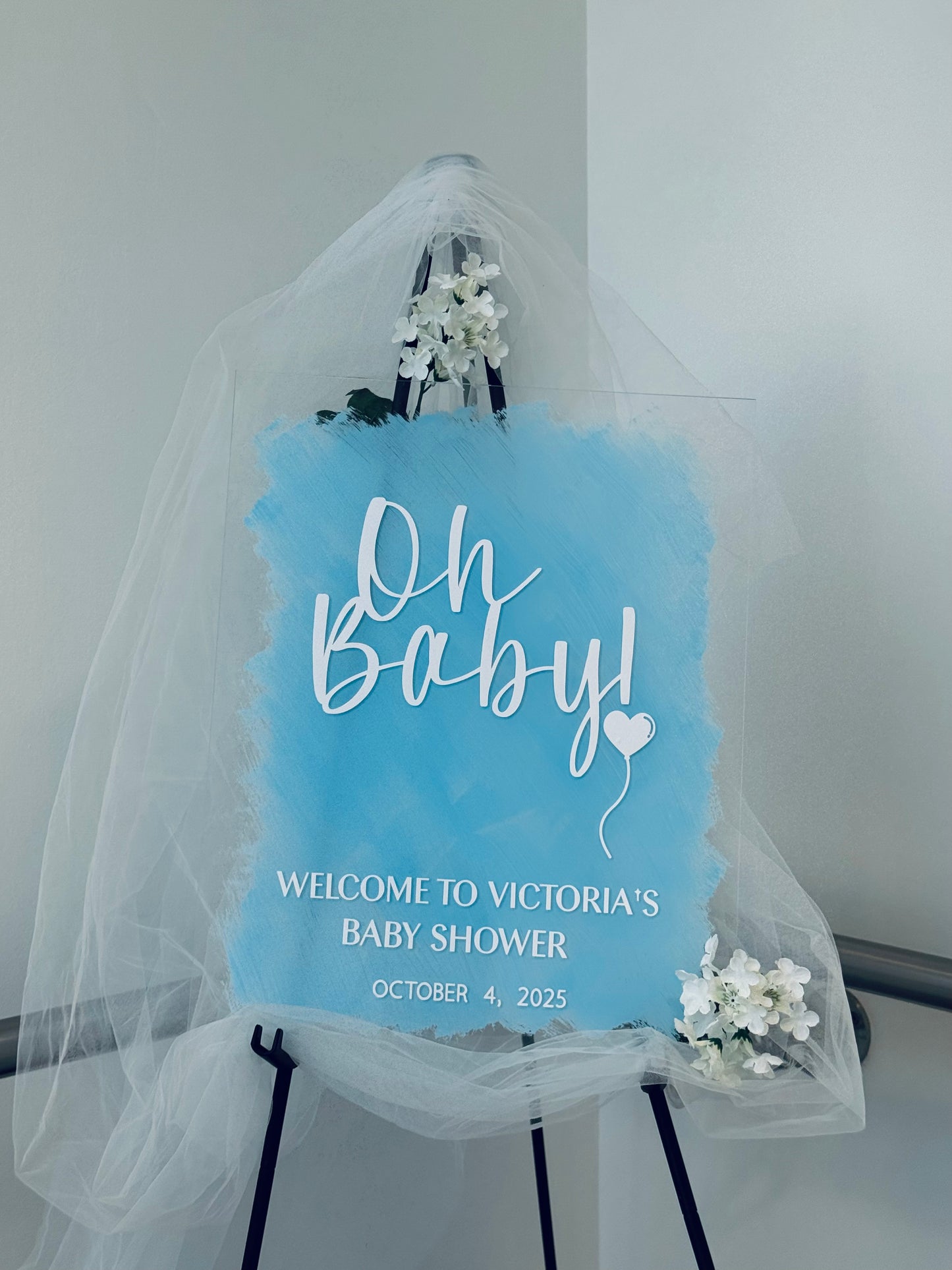 A3 Baby Shower Acrylic Sign