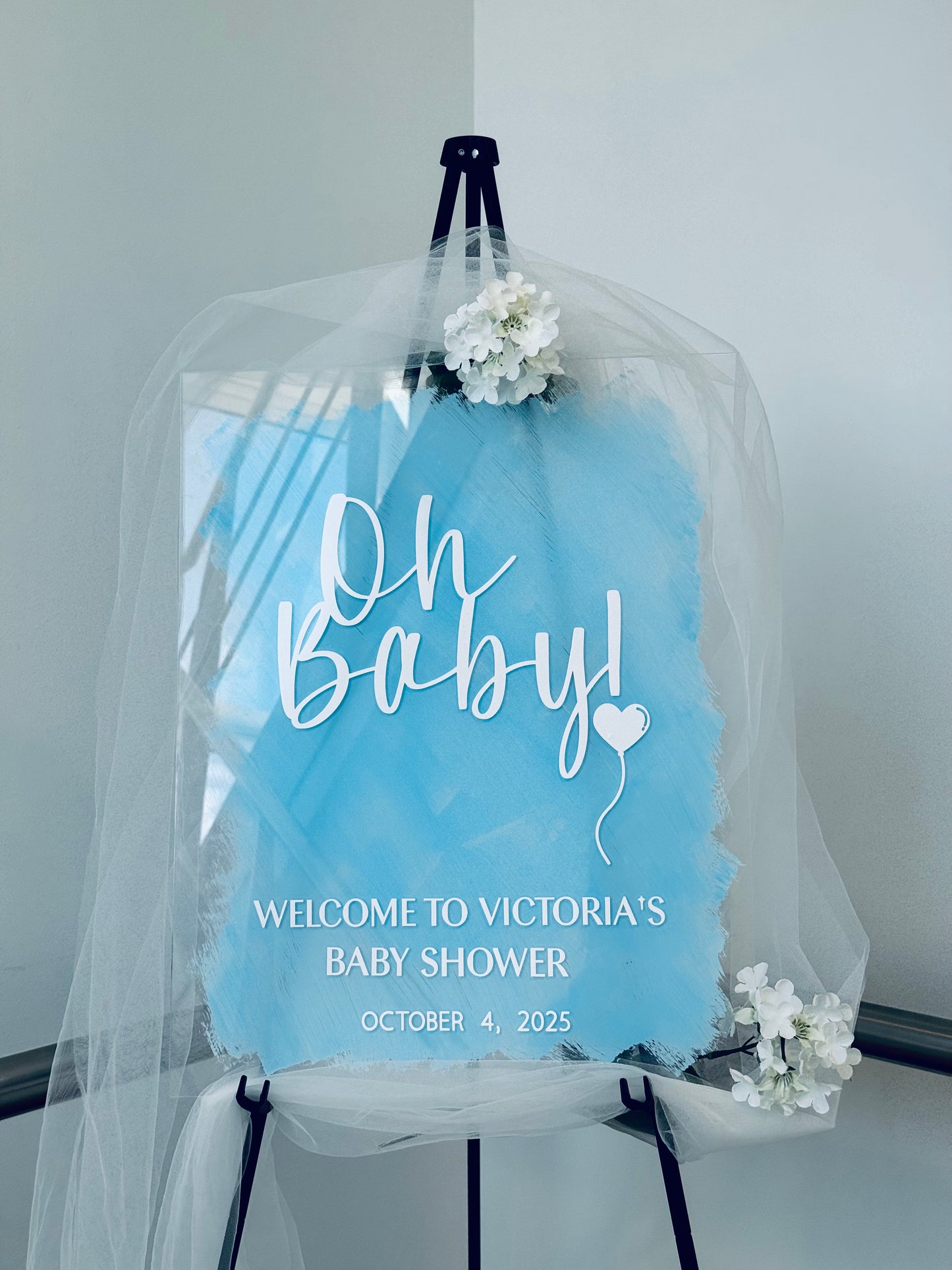 A3 Baby Shower Acrylic Sign