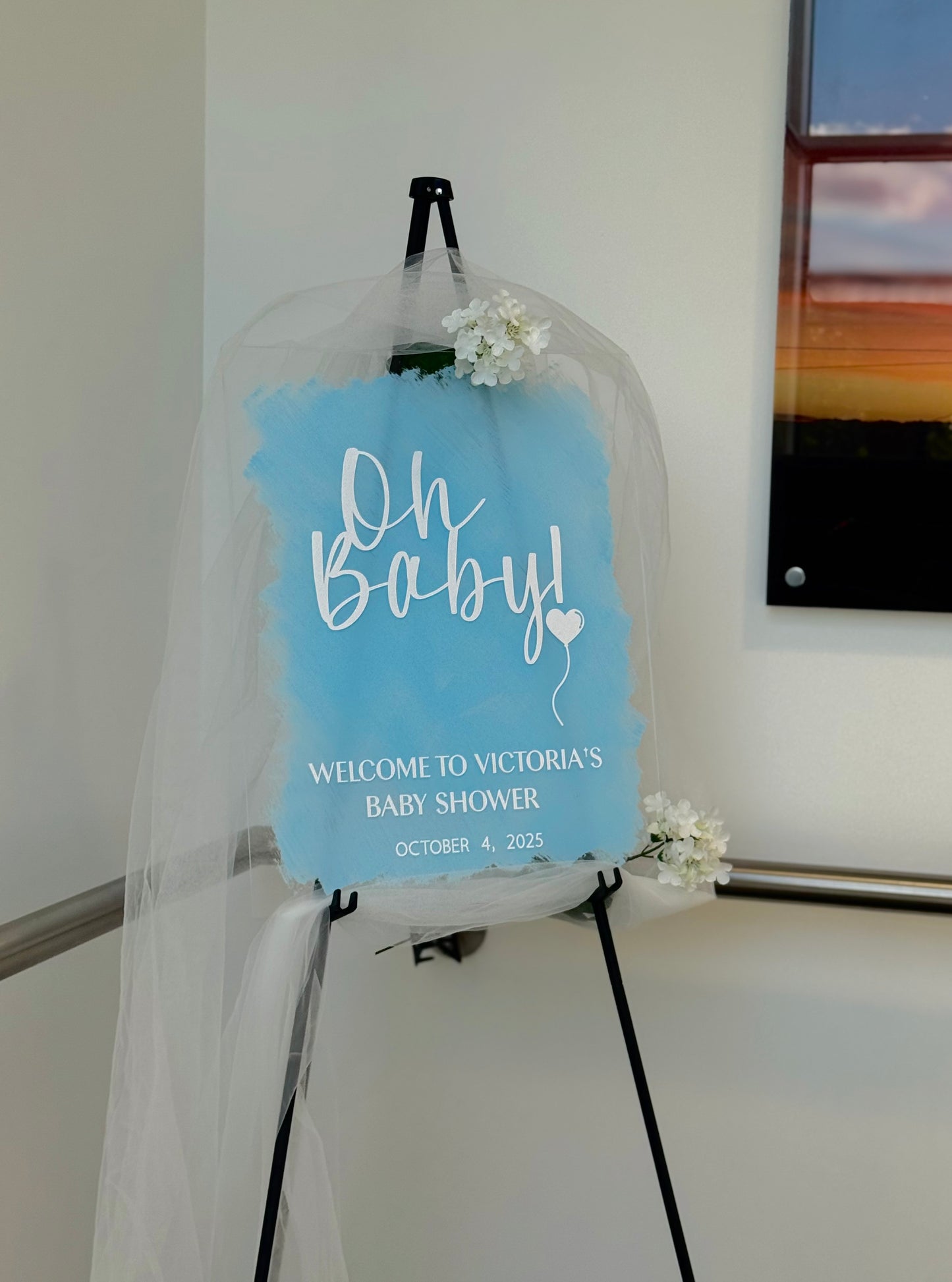 A3 Baby Shower Acrylic Sign