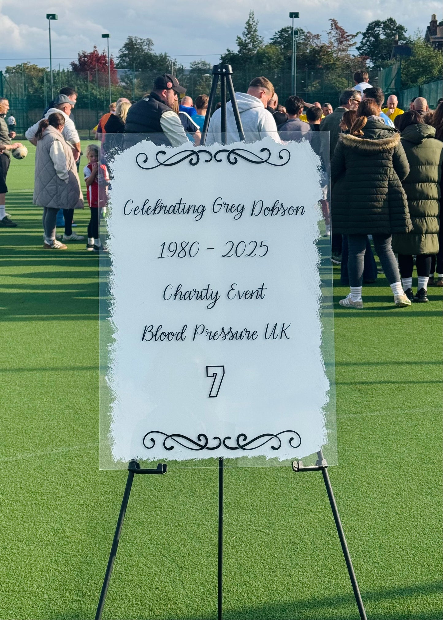 A2 Personalised Acrylic Display Sign
