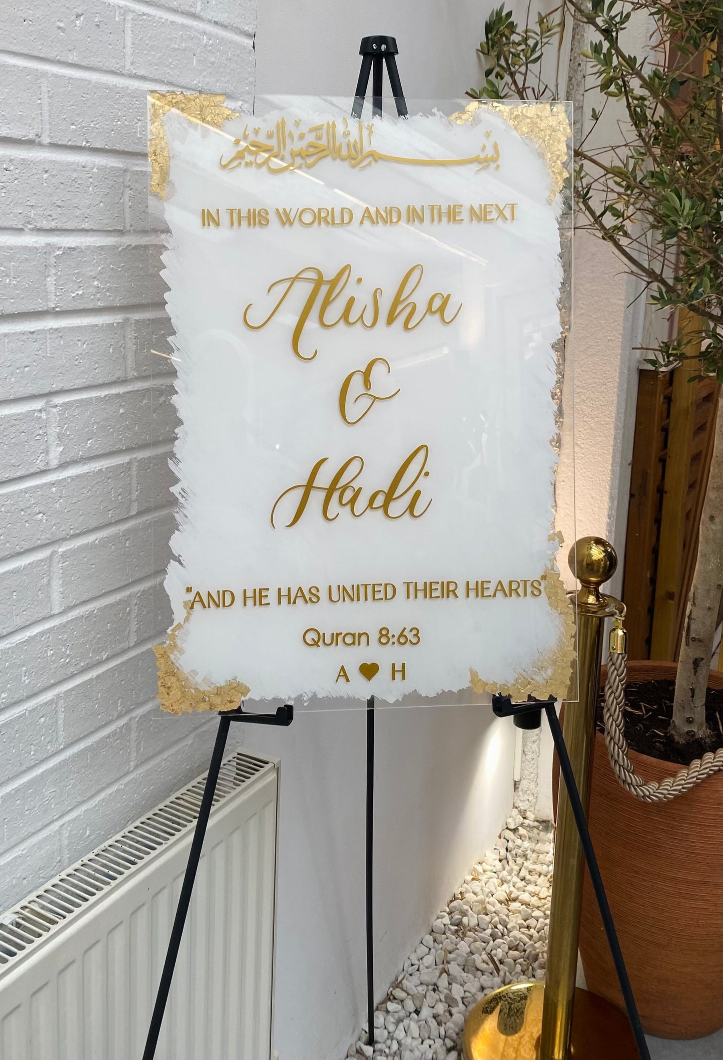 A2 Wedding Acrylic Sign