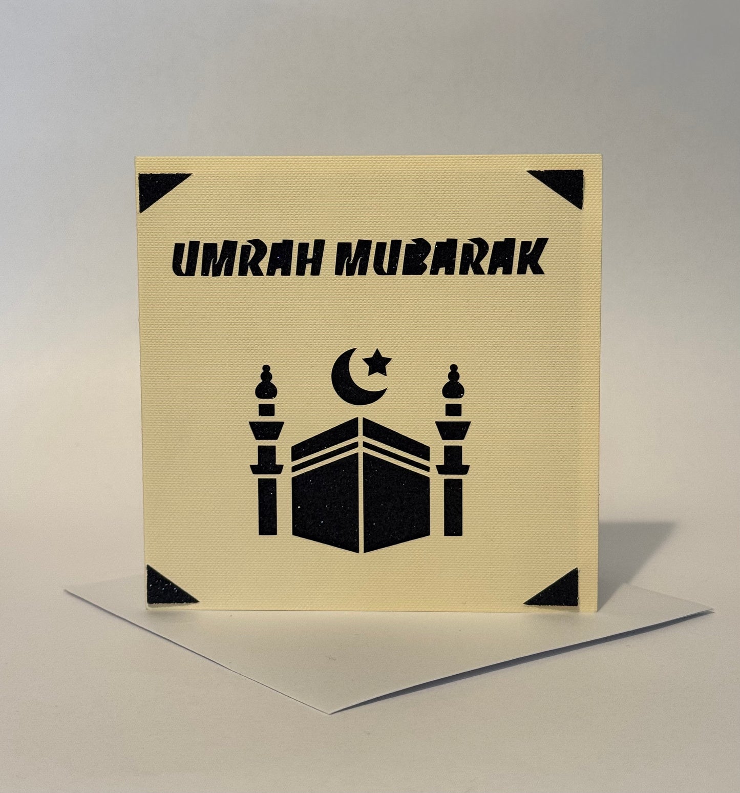 Elegant Umrah Mubarak Card