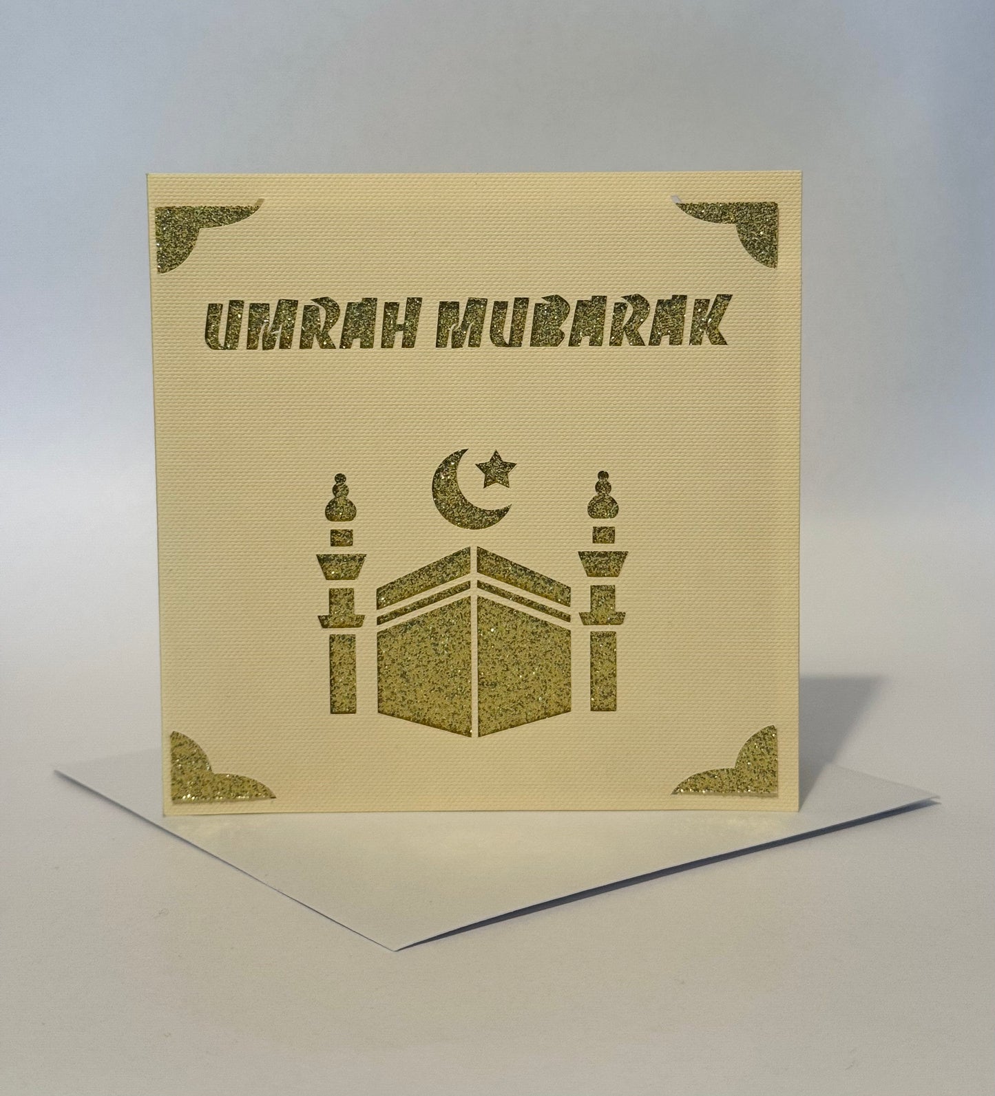 Elegant Umrah Mubarak Card