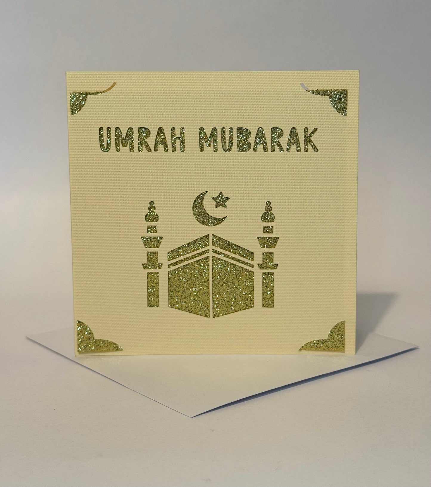 Elegant Umrah Mubarak Card