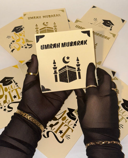 Elegant Umrah Mubarak Card