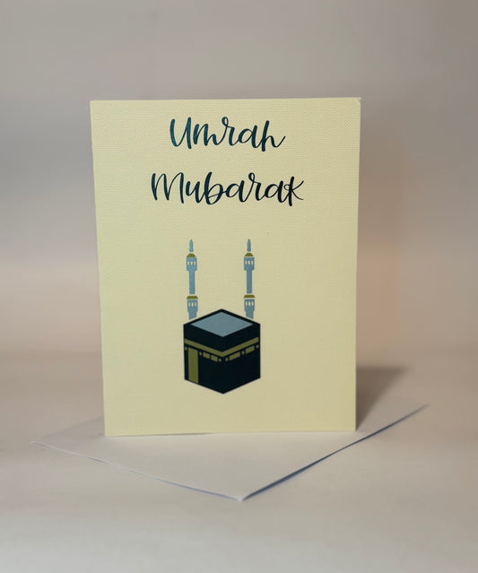 Minimal Umrah Mubarak Card