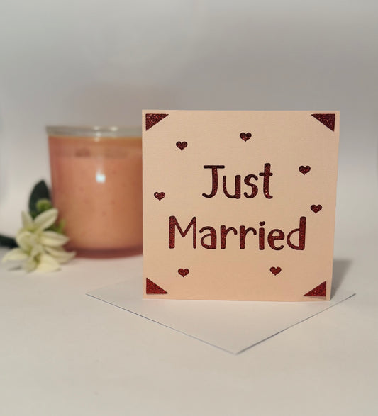 'Just Married' card